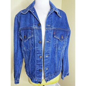 90s Levi’s Blue Jean Denim Trucker Jacket Size 40R 70506 0216 Made USA Vintage